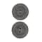 LaMode 1 1/8" Grey Felt 2-Hole Buttons, 2ct.